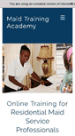 Mobile Screenshot of maidtrainingacademy.com