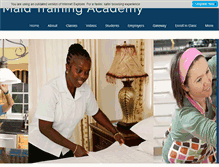 Tablet Screenshot of maidtrainingacademy.com